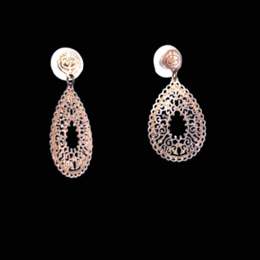 Rose Gold Charming Charlie's Lacy Earrings